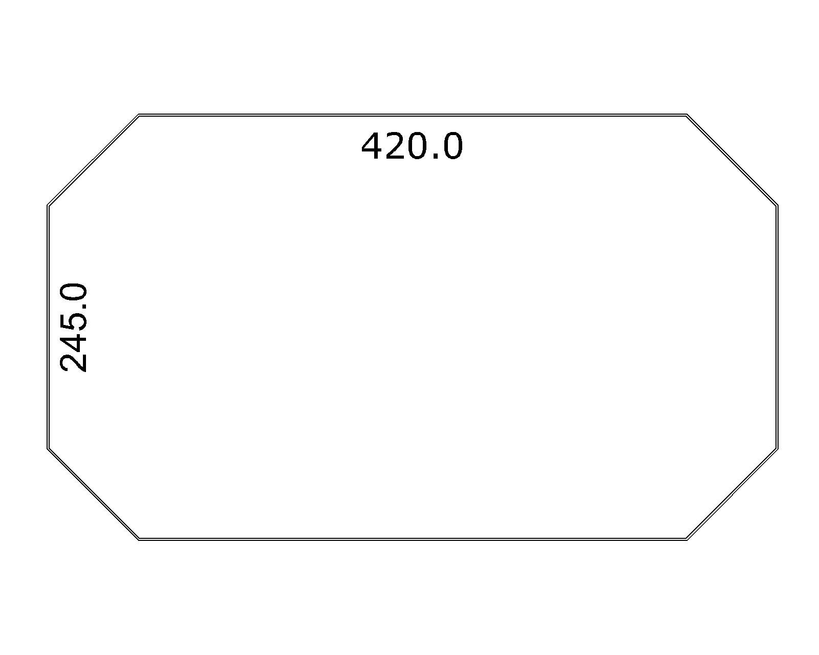 WARA KIN Vassoio Poligonale Grande